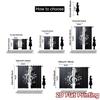 Set Of 2 Modern Flat Printing Curtains Without Rod Melody Splash Versatile Polyester Art Deco Festive Curtain Made