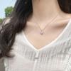 Korean Simple Shell Butterfly Necklace Female Temperament Collarbone Chain Trend Pendant Jewelry
