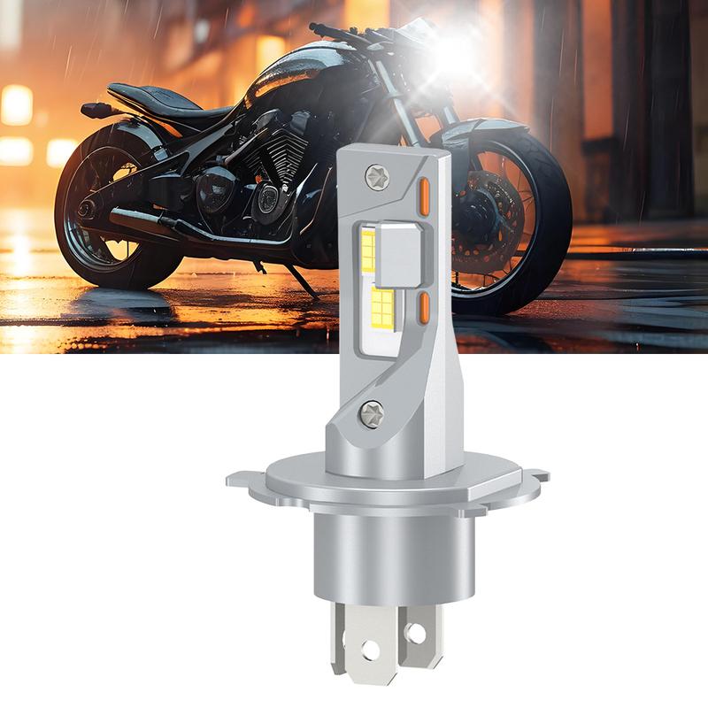 1PC High Quality H4 H7 H11 H1 Motorcycle Headlight Bulb 15000LM Scooter High Low Beam Light 6000K Motor Bike Head Lamp Fanless 1Piece led bulb