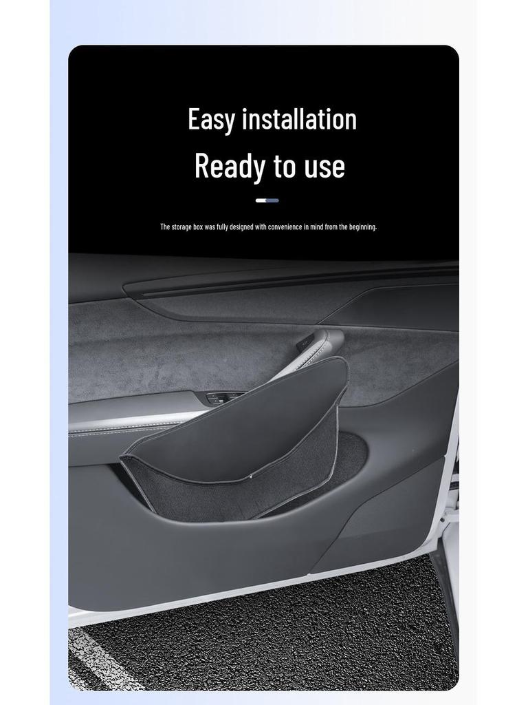 Tesla 6-Seater Model Y Door Slot TPE Storage Box - Full Coverage YL Accessories