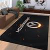 Overwatch logo printed flannel carpet, non-slip, suitable for bedroom, living room, and children's room decoration