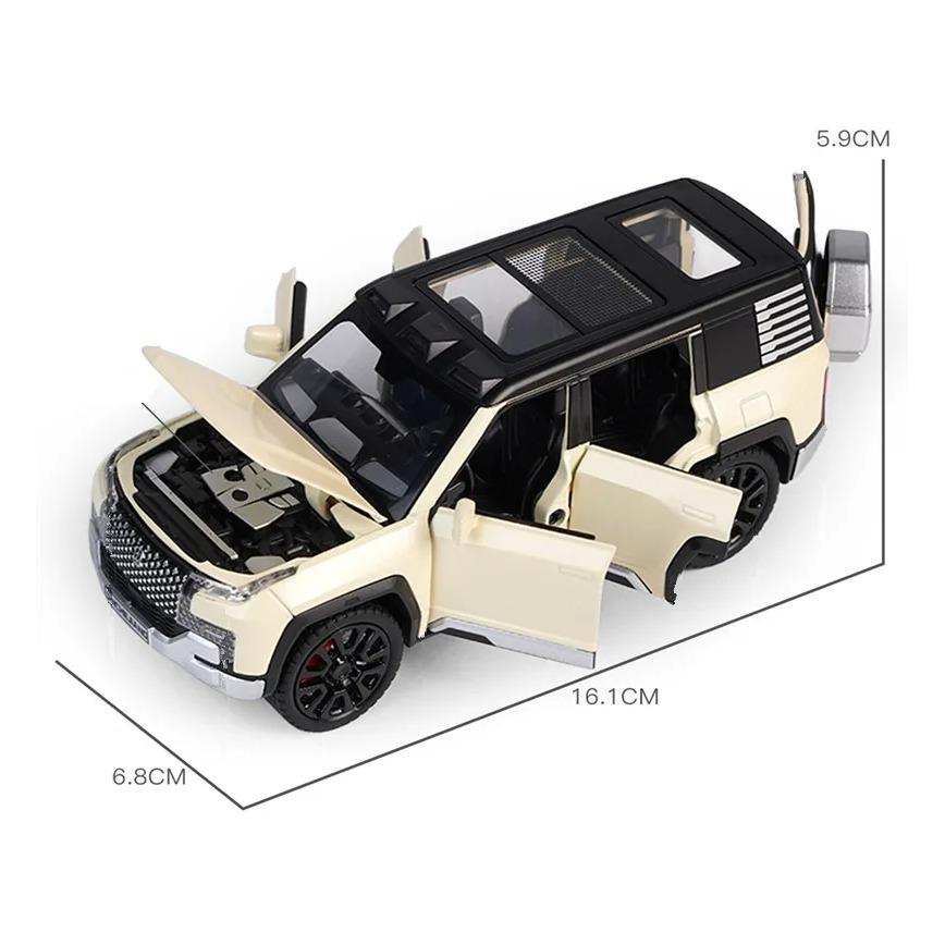 1/32 BYD Look Upat U8 SUV-Legierungsautomodell aus Druckgussmetallspielzeug Geländewagenautomodellsimulation Ton und Licht Kindergeschenk