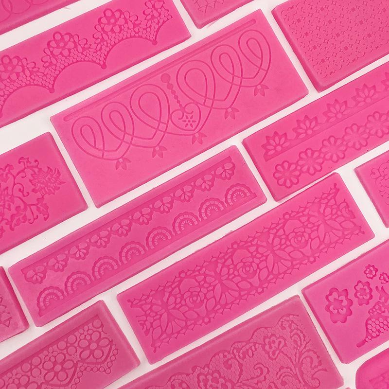 Vintage Pattern Fondant Silicone Mold Cake Border Decoration Set