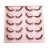 20D Hot Melt Cluster Lashes - Dense Three-Row Style, 10-Piece Curled High-Quality Segmented False Eyelashes