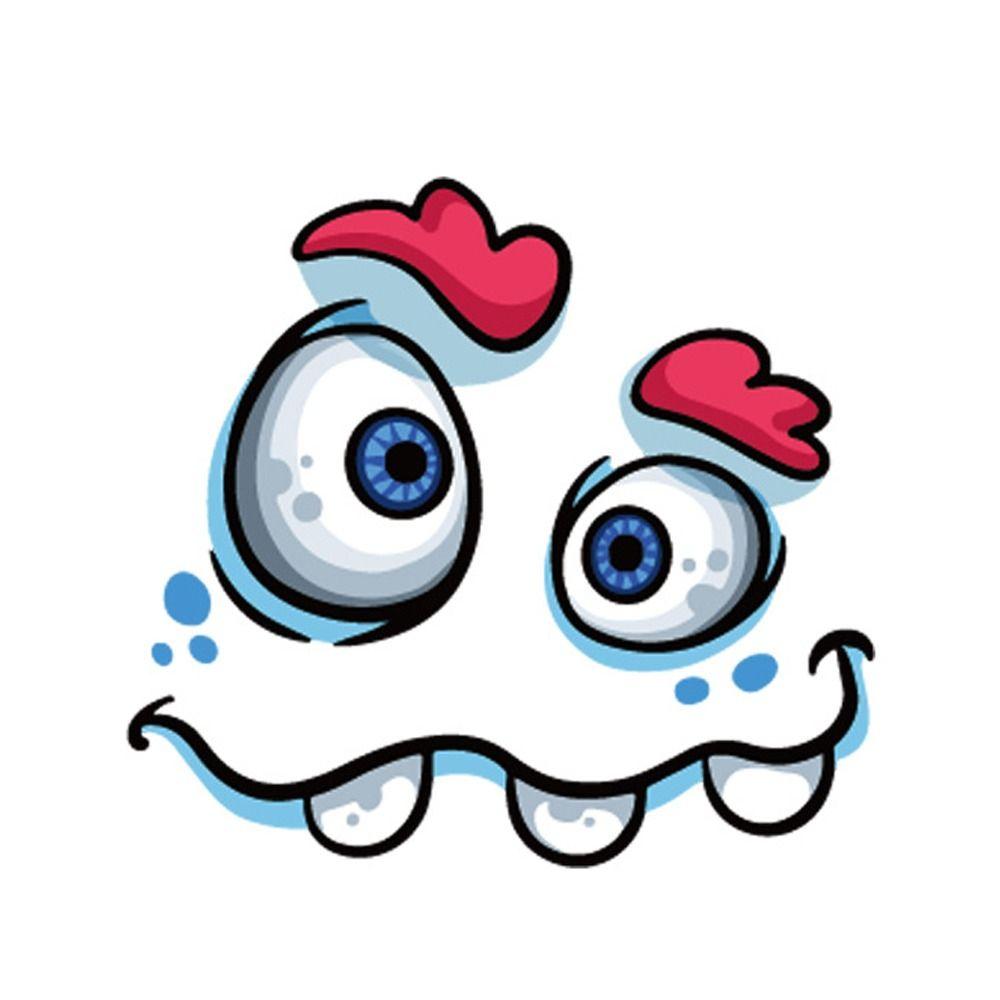 Waterproof Expressions Stickers PVC Self-adhesive Stickers  Mischievous Party Gifts