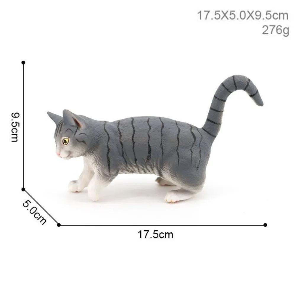 Exquisite PVC Simulation Cat Model Siamese Ragdoll Persian Cat Lifelike Realistic Pet Figurines Simulation Pet Car Decoration