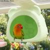 Warm Light Bird Breeding Nest Bear Shape Hanging Ambient Light Birdcage Bite Resistant Multi-Purpose Squirrel Bed Garden Decor