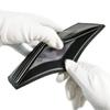 Inden Bifold Wallet Bill C Thin Deerskin Black X Black Lacquer Small Checkered Pattern [Indenya] 2003-01-167