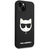 Karl Lagerfeld KLHMP14MSLCHBK iPhone 14Plus / 15 Plus 6.7" Hardcase Black/black Silicone Choupette Head Magsafe