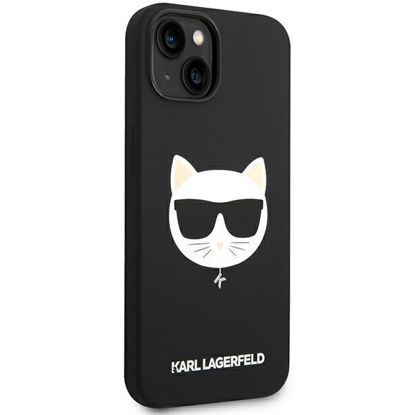 Karl Lagerfeld Klhmp14Mslchbk Iphone 14Plus / 15 Plus 6,7 Hardcase Czarny/Black Silicone Choupette Head Magsafe