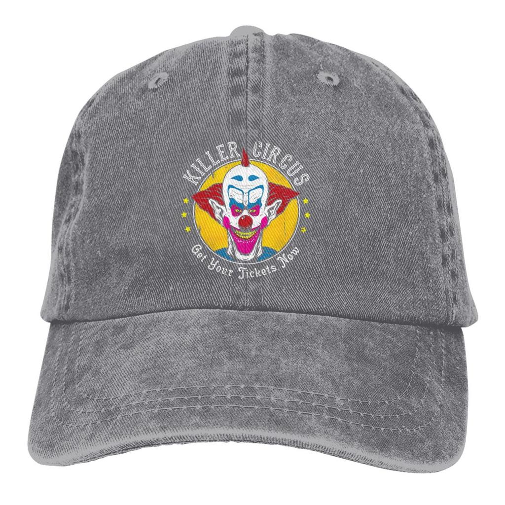 Washed Unisexs Baseball Cap Hip Hop Trucker Snapback Caps Dad Hat Killer Klowns From Outer Space Film Golf Hats