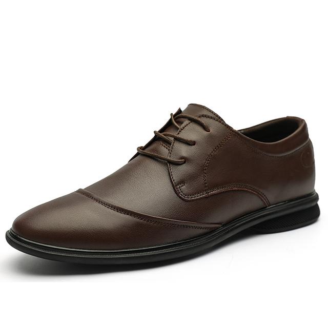 

Роскошные мужские туфли-оксфорды, классические мужские модельные туфли из натуральной кожи, модные черные роскошные свадебные офисные туфли, мужские размеры 38-45 44 коричневый