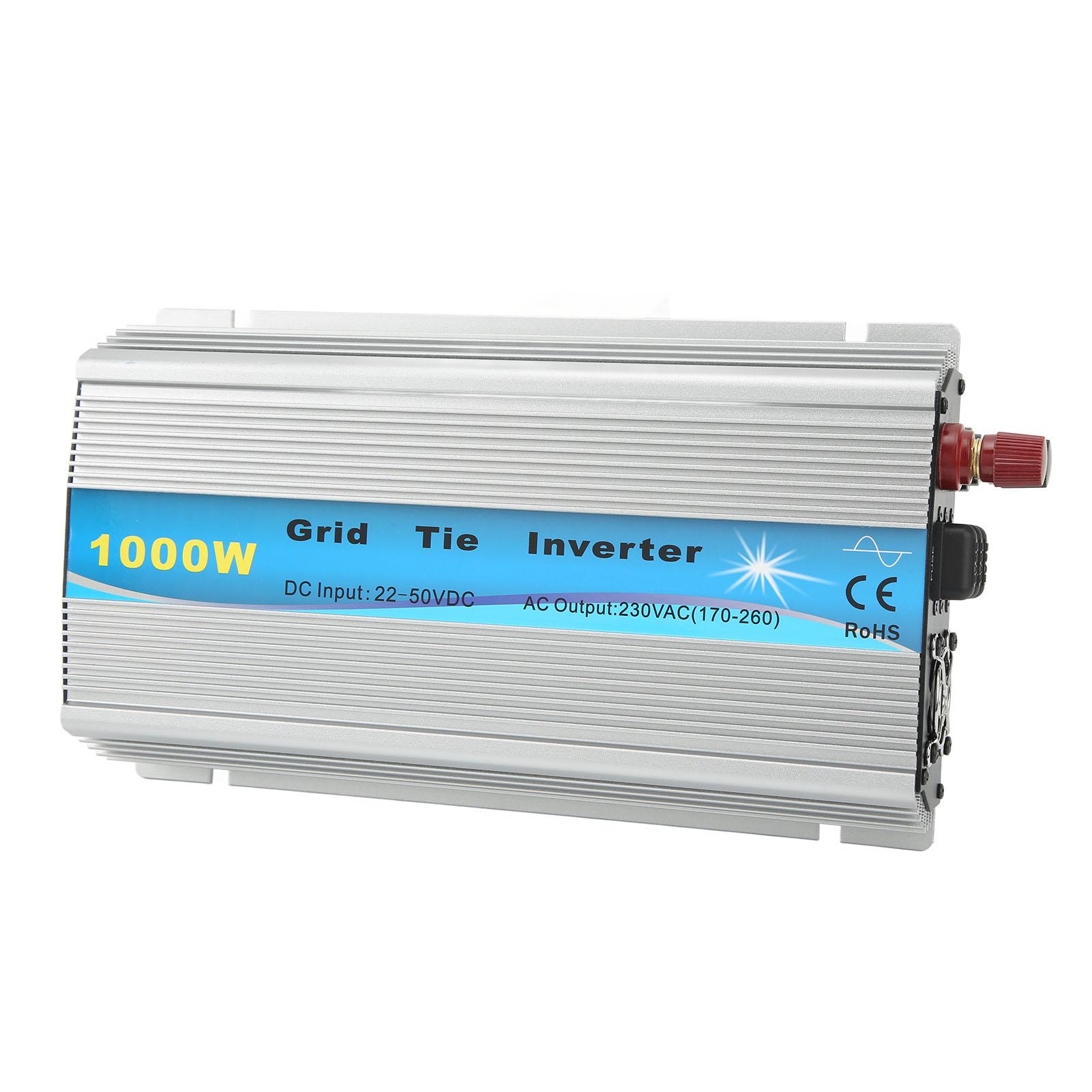 

GTI1000W Solar Grid Tie Inverter Solar PV Inverter Battery Discharge Power Inverter DC 22‑50V