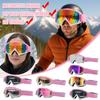 Motorcycle Goggles, Dirt Bike ATV Riding Off-Road Ski Goggles UV Anti-Fog Windproof  For Men & Women