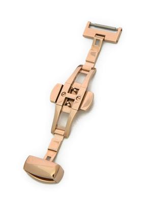 Cassis Watch Strap PBF Mirror Finish 14mm Rose Gold with Replacement Tool CARGM014 [CASSIS] D-Buckle D-BUCKLE