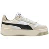Carina Street Low top Skateboard Schuhe Damen Beige Weiß Schwarz 389390-41
