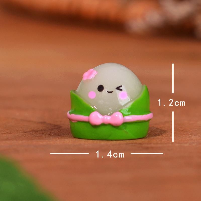 Micro-landscape Ornaments, Dragon Boat Festival Zongzi, Meat Dumplings, Festive Atmosphere Decoration, Tabletop Furnishings, Resin Handicrafts