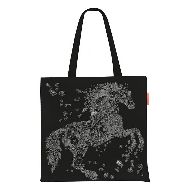 Spring new printed handbag women's oil painting series handbag shoulder bag tote bag fashion canvas bag