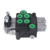 Hydraulic Flow Control Valve Kit 2 Spool Double Acting Multi Way Directional Valves Tractor Accessory