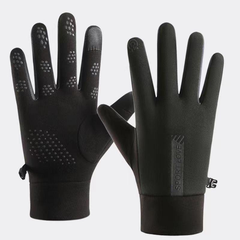 "Men's and Women's Thick Winter Warm Gloves with Touch Screen, Windproof, Non-slip for Driving and Riding."