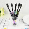 10PCS/Pack Soft Bamboo Charcoal Nano Toothbrush Black Tooth Brush Dental Personal Teeth Care