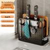 Kitchen Pot Lid & Utensil Organizer Rack