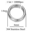 Gold-Plated Stainless Steel Jump Rings for DIY Jewelry – O-Ring Necklace & Bracelet Connectors