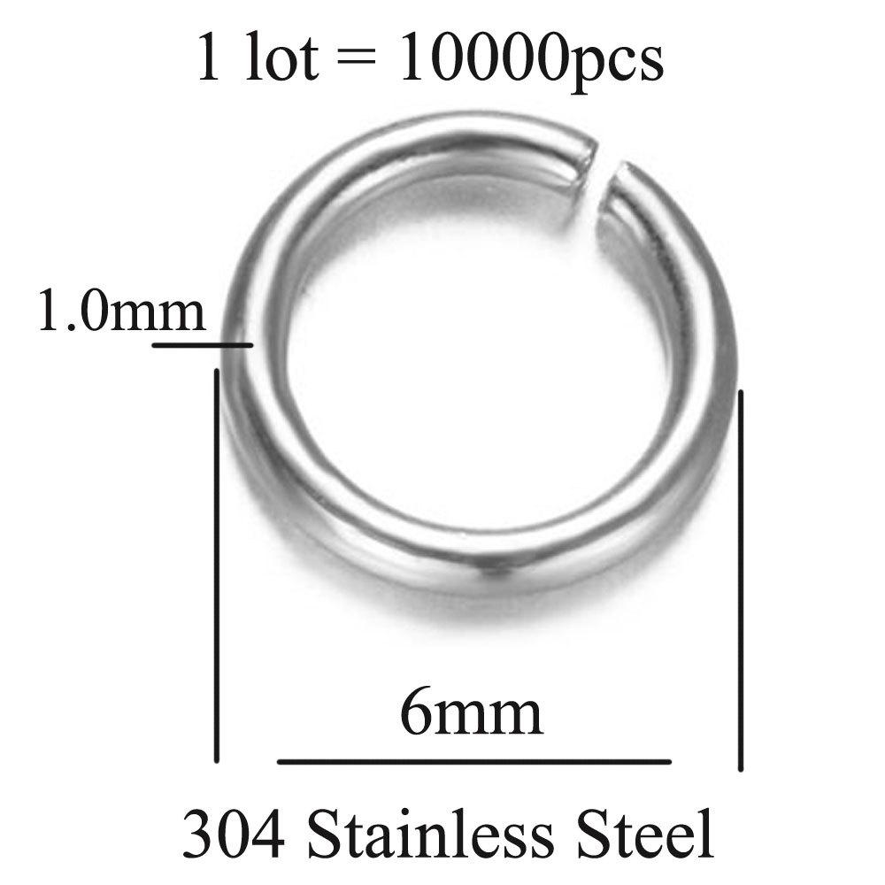 Gold-Plated Stainless Steel Jump Rings for DIY Jewelry – O-Ring Necklace & Bracelet Connectors