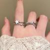 Zircon Drip Oil Star Opening Ring Exquisite and Simple Temperament Index Finger Ring Versatile Niche High-end Jewelry