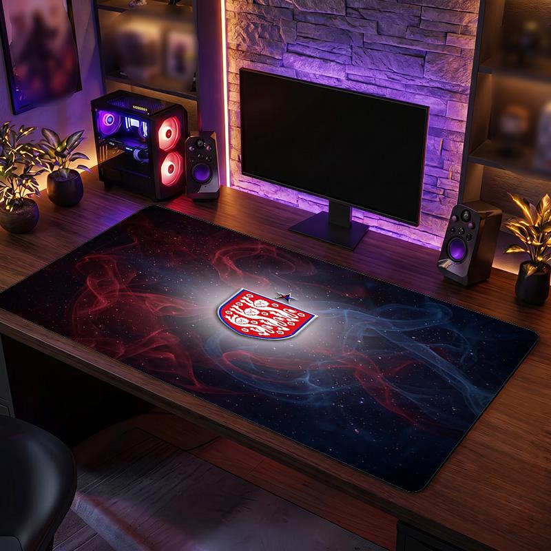 England Football Crest Mouse Pad, Extended Non Slip Rubber Desk Mat for Gaming Office Laptop Fan Gift