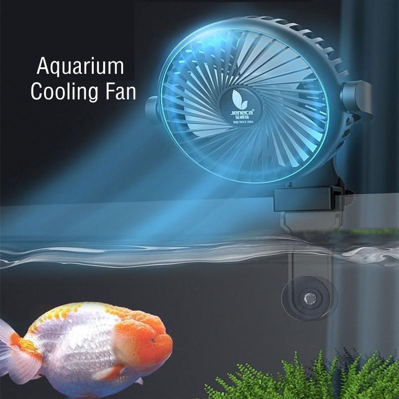 

Охлаждающие вентиляторы для аквариума, вращающийся на 360° вентилятор с контролем температуры в аквариуме, система водяного охлаждения с присоской