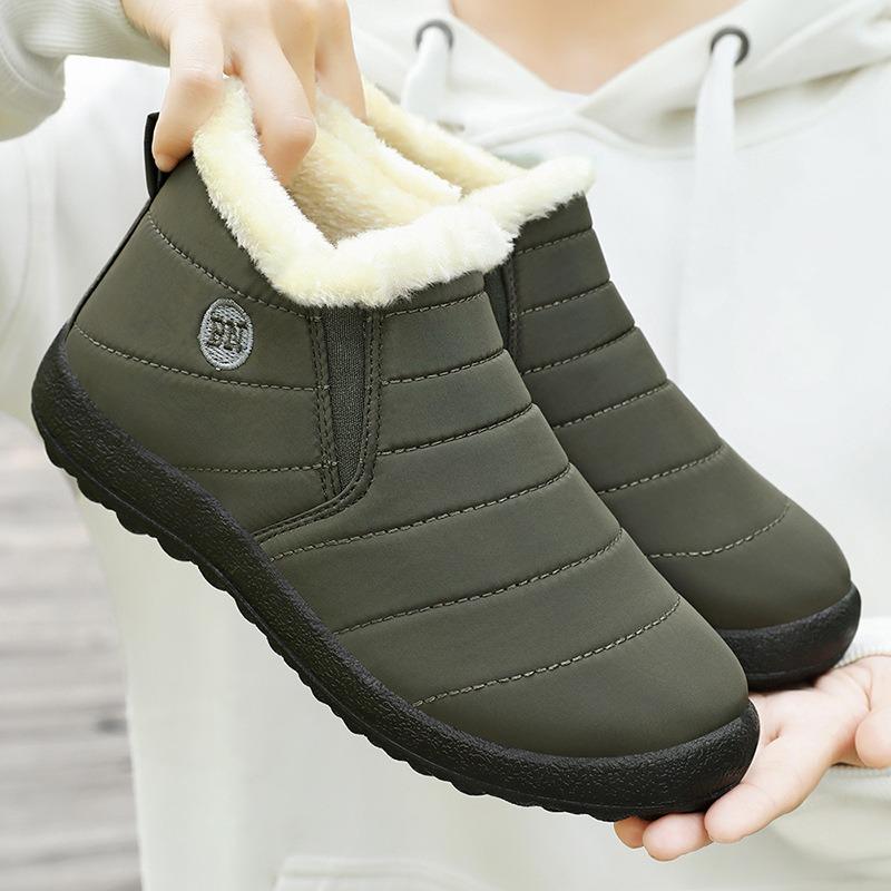 Baumwollschuhe Winter neu Polyurethan Übergröße Paar Baumwollstiefel verdickt Outdoor warm Schneestiefel Stiefeletten