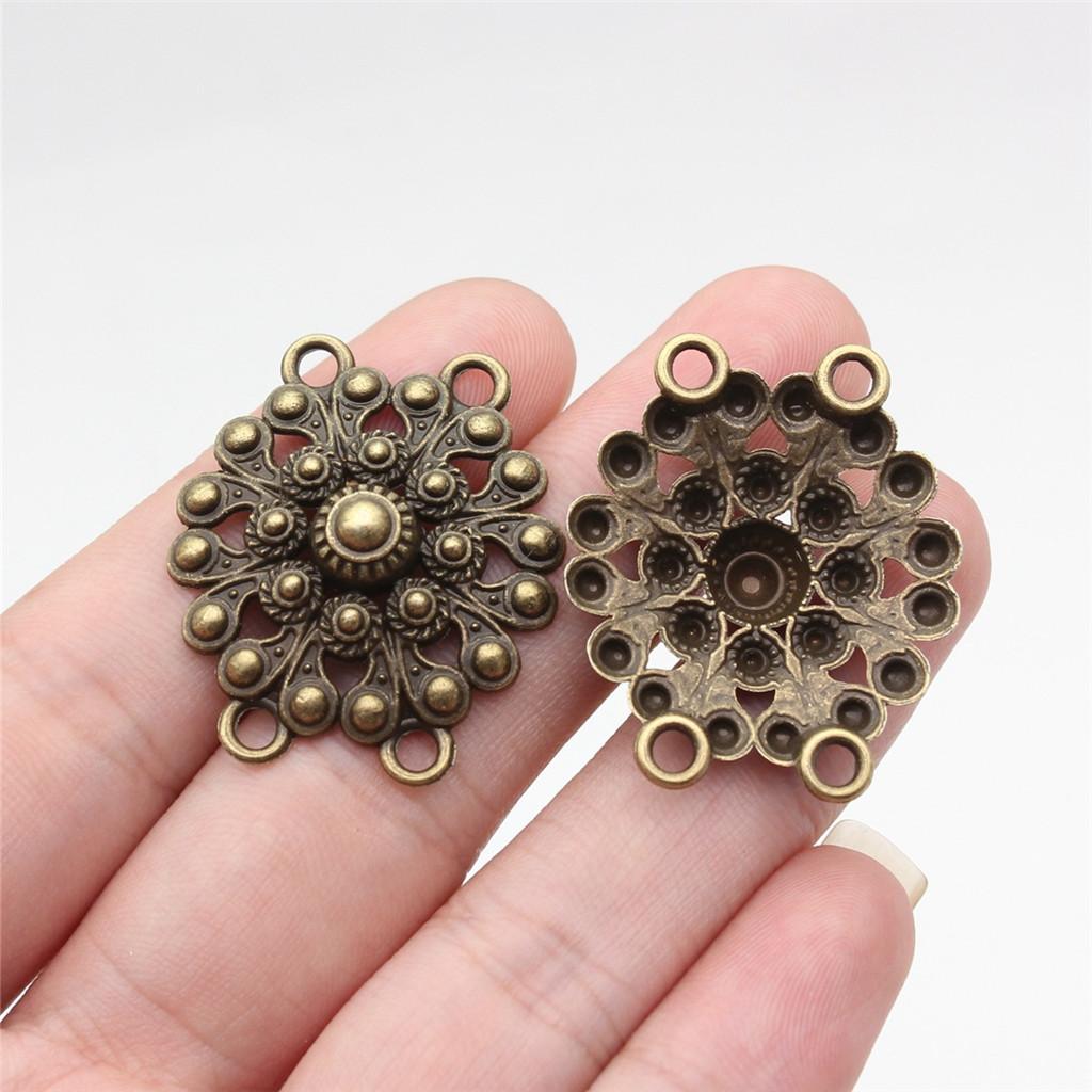 Accessories Parts Four-Hole Necklace Connector Wedding Jewelry Findings TA023