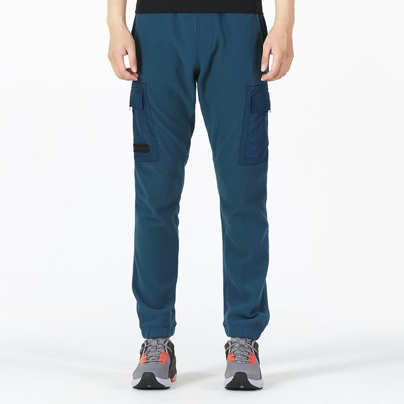 Under Armour ColdGear Infrared Utility Cargo Fleece-Lined Warm Training Joggers Men Bottoms Light-Grey Blue 1366201-413