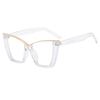 Oversized Cat Eye Glasses Women Trendy Vintage Blue Light Blocking Eyewear Brand Design Chic Non-prescription Eyeglasses