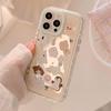 Cute Pet Mirror Suitable for 14ProMax Apple 15 Mobile Phone Case IPhone 16 Fun Cartoon 12 Anti Fall