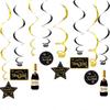 10pcs/pack New Year Festive Decoration Exquisite Patterns Durable New Year's Day Elements Paper Atmosphere