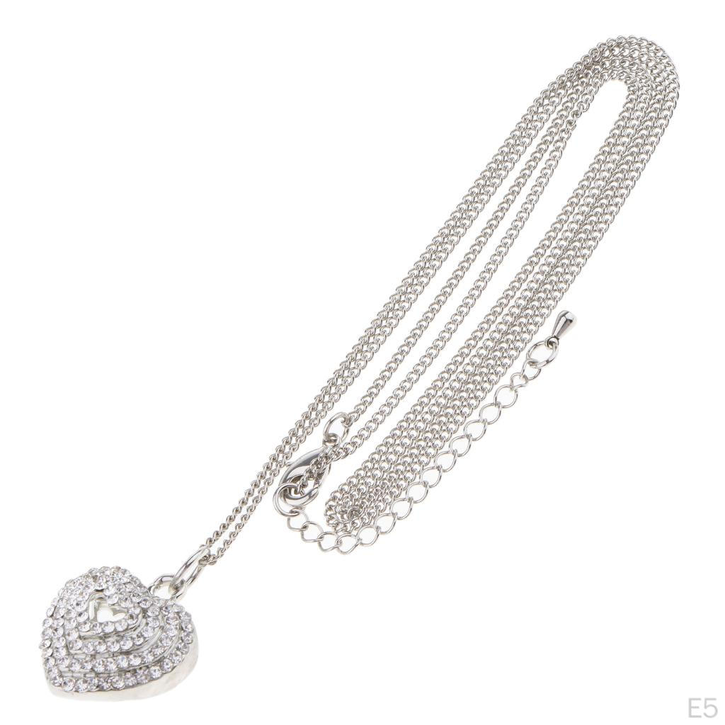 Elegant Wedding Heart Pendant Women Ladies Necklaces Jewelry