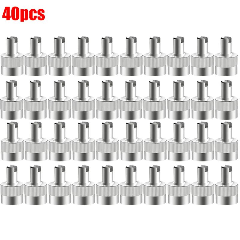 10/40pcs Copper Slotted Head Tire Valve Stem Cap with Core Remover Tool for Auto Motorcycle Bike Tire Wheel Stem Air Valve Caps
