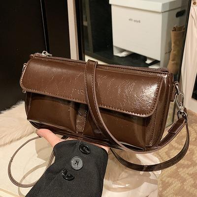 Popular Niche High-end Underarm Oil Wax Picofarad Stick Bag Women's Casual Versatile Shoulder Messenger Bag