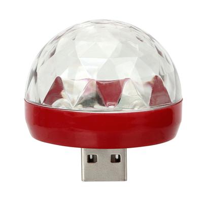 Portable Mini USB Disco Light High Brightness Compact Size Plug-and-Play RGB LED Party Light USB Disco Lamp Decoration