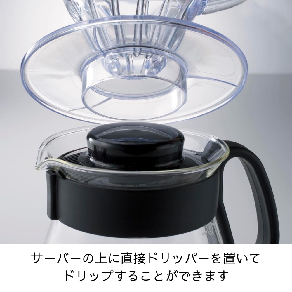 HARIO V60 Range Server 360ml XVD-36B Black
