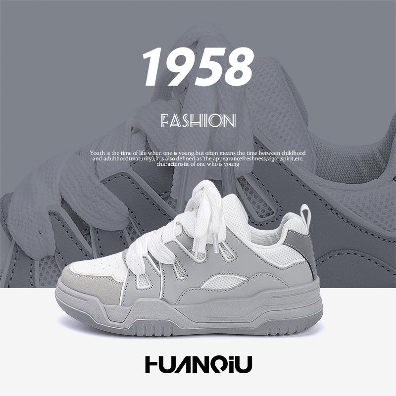 Global popular design board shoes men's ZHQ68001-1 spring versatile sports shoes lightweight breathable bread shoes