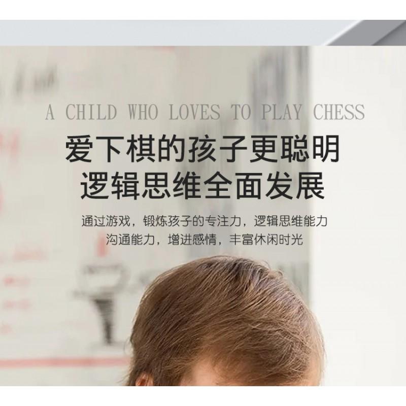 Jogo de Damas de Madeira de Dupla Função Jogo de Damas Chinês para Crianças de 4 a 6 Anos Brinquedo Educacional de Tabuleiro de Estratégia para Jogar em Família