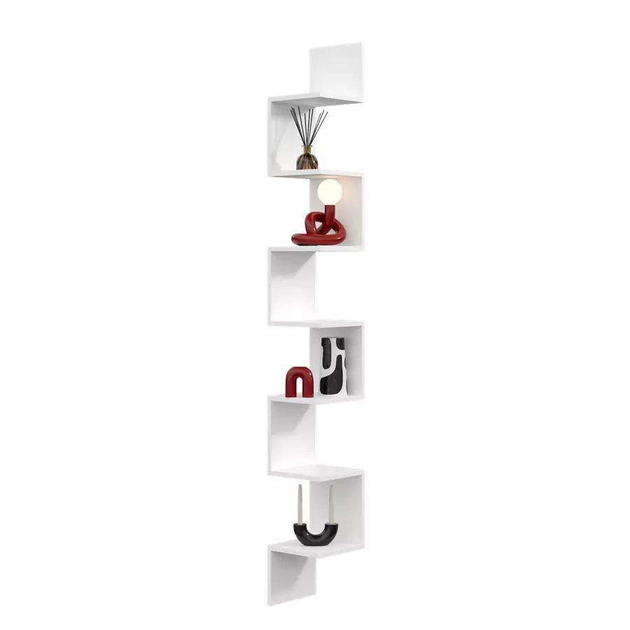 Modern Maxi Hanging Corner Shelf - 202cm black