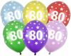 Ballons mit Aufdruck zum 80. Geburtstag Party 5 Stück