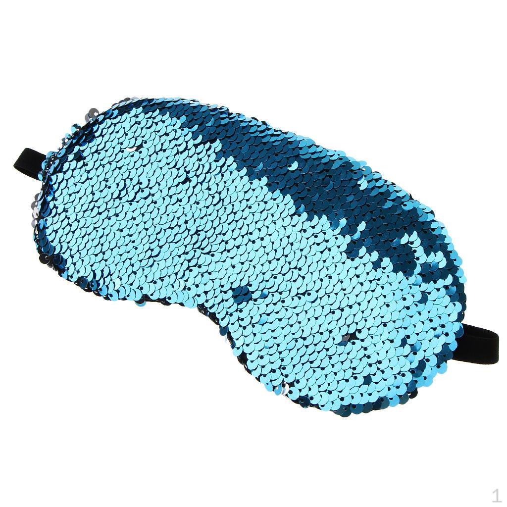 

Роскошная маска для сна с блестками и русалкой для сна, мягкий регулируемый ремешок