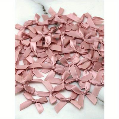 (50 Pezzi/Busta) Fiocco in Nastro da 4 cm in Vari Colori per Decorazione Regali e Creazione di Acconciature e Accessori per Capelli Ritorno a Scuola San Valentino