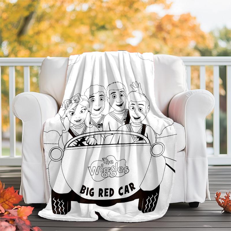 The Wiggles printed throw blanket—soft,warm;versatile blanket for all seasons—perfect as &air-conditioning throw,nap blanket