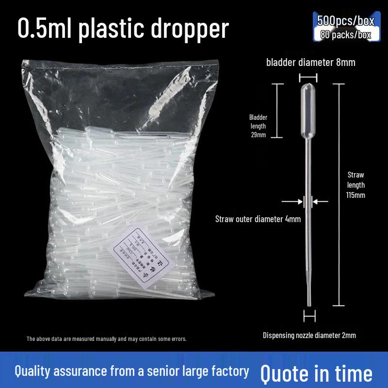 Plastik-Pasteurpipette mit Skala für chemische Experimente